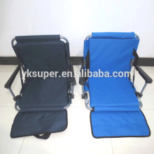 Portable folding stadium chair /heavy duty stadium seat with armrest